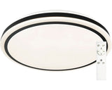 Plafoniera Cu Led Integrat Onyx Ks Rs 36w 3600 Lumeni, Lumina Alba 3000-6500k, Incl. Telecomanda, Alb/negru