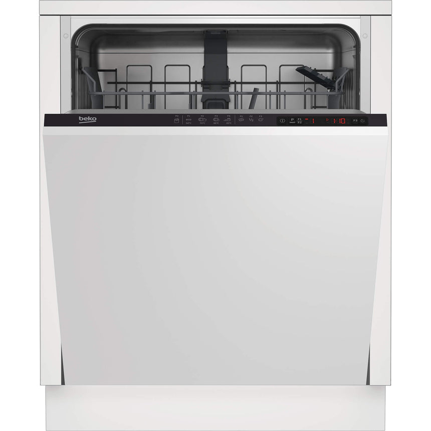 Masina de spalat vase incorporabila Beko BDIN24320, 13 seturi, 4 programe, Clasa E, SuperRinse, Clean&Shine, Mini 30', Flexible HalfLoad, 60 cm