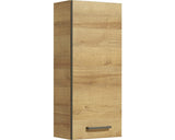 Dulap baie suspendat pelipal Rüdesheim, 1 usa, MDF, 70x30 cm, stejar
