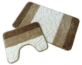 Set Covorase Baie Antiderapante Brize, 2 Piese, 50x80 cm, Crem