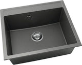 Chiuveta Bucatarie Cu O Cuva Fat Avangard 227 60x51 Cm, Fara Picurator, Fatgranit Basalt