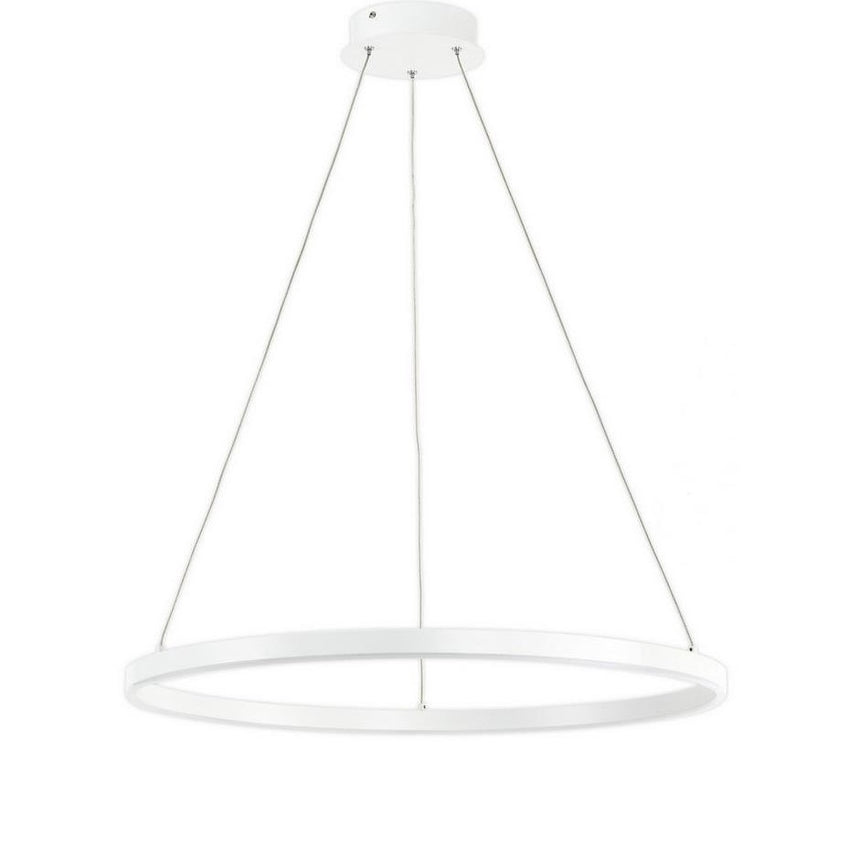 Lustra LED pe cablu dimabila, Top Light, Metal, LED/30W/230V, Cu telecomanda, Alb