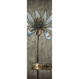 Tablou pictat manual Floare, Mendola Interior, 120x40cm