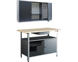 Set Atelier Banc De Lucru & Dulap Suspendat 1200mm, 2 Piese