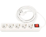Prelungitor Electric Strohm 5 Prize 3m 3680w Alb, Cu Intrerupator
