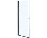 Usa dus batanta basano Modena black 90x197,5 cm sticla transparenta profil negru mat