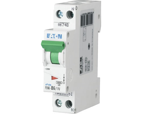 Disjunctor Electric Modular Eaton Xpole 1p+n 20a 6ka, Curba C