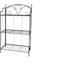 Raft Metalic Lafiora 55x30, 5x100 Cm