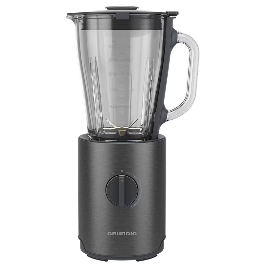 Blender GRUNDIG Delisia Novus SM7140, 1.5l, 800W, 5 Trepte Viteza, Gri-Negru