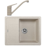 Pachet chiuveta bucatarie fragranite Franke BFG 611-62 + Baterie Novara Plus, cartus ceramic, Avena