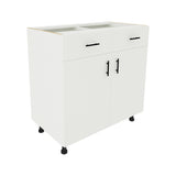 Corp Baza haaus Karo, 2 Sertare, 2 Usi, Alb, 80 x 50 x 80 cm