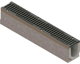 Rigola Fibrobeton VODALAND Gratar Fonta 1000x160x210 mm Scurgere Orizontala Ø 100 mm D 400 Trafic Intens