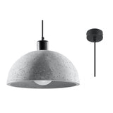 Lampa suspendata Pablito gri beton 1 bec dom industrial de interior