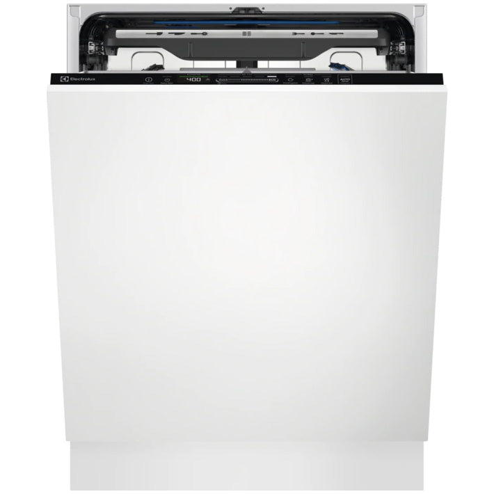 Masina de spalat vase incorporabila Electrolux EEM68510W, 14 seturi, 8 programe, Clasa B, MaxiFlex, AirDry, QuickSelect, Motor inverter, SatelliteClean, Afisaj digital, Indicator luminos pe podea, 60 cm