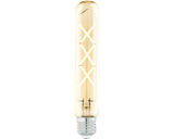 Bec Vintage Led Eglo E27 4w, Glob Cilindru T30, Durata Viata 15.000 H