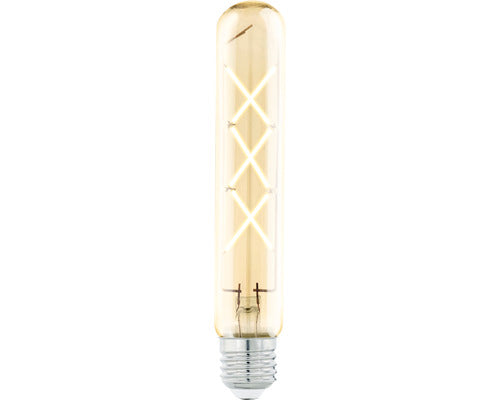 Bec Vintage Led Eglo E27 4w, Glob Cilindru T30, Durata Viata 15.000 H