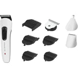 Aparat de tuns ROWENTA Multistyle 9 in 1 TN8961F4, Acumulator, 60 min Autonomie, 5 trepte, Alb