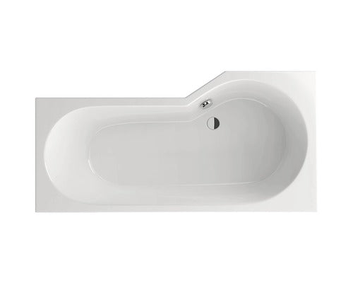 Cada de Baie Asimetrica pe Colt, Radaway Kariteia 160x80x43 cm, Colt, Stanga, Acril, Alb, WA1-40-160x080L