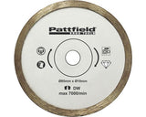Disc Debitare Pattfield Ø85x10 Mm Diamantat, Pentru Fierastraie Circulare Mini