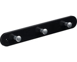 Cuier De Perete Cu 3 Carlige Hettich Colours & Kids 280x40x30 Mm, Plastic Negru