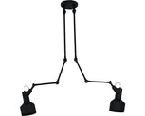 Plafoniera Takeley E27 Max. 2x28w, Brate Articulate, Negru