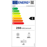 Combina frigorifica SHARP SJ-BA32DHDAE-EU, AdvancedNoFrost, 367 l, H 201 cm, Clasa E, Dozator Apa, Argintiu Inchis