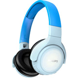 Casti Audio pentru copii Over-Ear Philips, TAKH402BL/00, Bluetooth, Autonomie 20h, Albastru