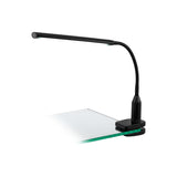 Lampa clips, dimabila, cu touch in 4 trepte, LAROA, EGLO, LED, 4.5W, 550 lm, lumina neutra, plastic, negru, 45 x 27.5 x 6.5 cm