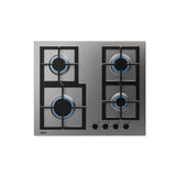 Plita incorporabila TEKA EFX 60.1 4G AI AL CI, Gaz, 4 arzatoare, Aprindere electrica, Gratar fonta, 60 cm, Inox