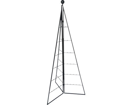 Decoratiune Brad Pliabil Lafiora Metal 60x120 Cm Negru