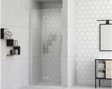 Usa Dus Pentru Nisa Plianta Form&style Modena 90x195 Cm Profil Crom Sticla Transparenta