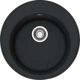 Chiuveta bucatarie fragranite Franke ROG 610, adancime cuva 18.5 cm, 51 cm, Negru Grafit