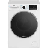 Masina de spalat rufe Beko B7WFU69418WBES, 9 kg, 1400 RPM, Clasa A, AquaTech, IronFast, SteamCure, Recycled Tub, ProSmart Inverter Motor, Homewhiz prin Wi-Fi, AddXtra, Negru