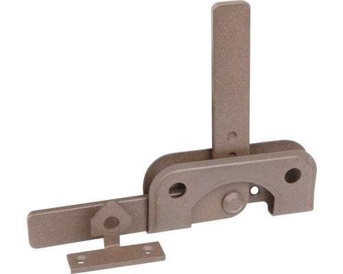 Zavor Metalic Pentru Poarta Gradina Alberts Duravis 120x50 Mm, Otel Zincat Maro Inchis