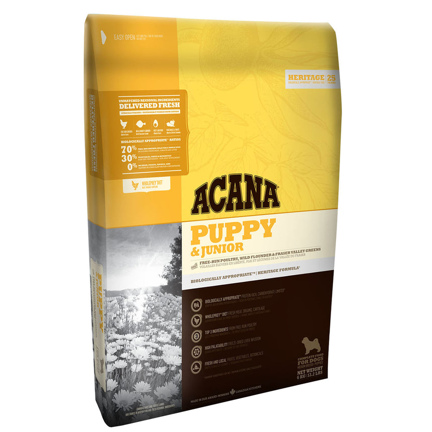 Hrana uscata pentru caini Acana Heritage, Junior Medium, 17 kg