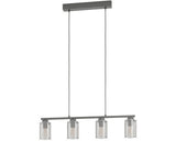 Lustra Zocabon E27 Max. 4x40w, Negru