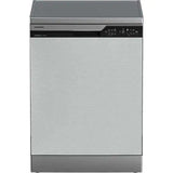 Masina de Spalat Vase GRUNDIG GNFP4540XDW, CornerWash, 15 seturi, 6 programe, 60cm, Clasa D, Inox