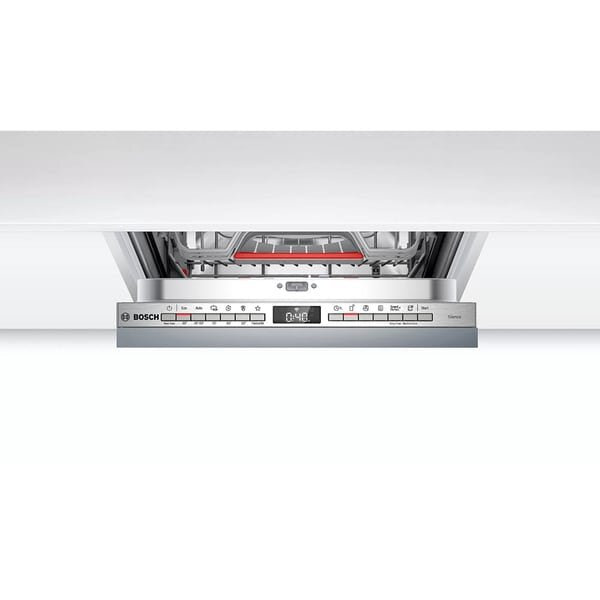 Masina de Spalat Vase Incorporabila BOSCH SPV4EMX60E, 10 seturi, 6 programe, 45 cm, Clasa D, Panou Comanda Inox