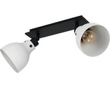 Plafoniera Cu Spoturi Matlock E27 Max. 2x40w, Negru/gri
