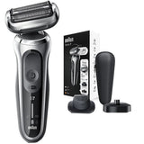 Set Aparat de ras BRAUN Series 7 70-S4200, Acumulator, Autonomie 50 min, Argintiu
