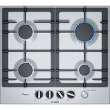 Plita incorporabila BOSCH PCP6A5M90, Gaz, 4 arzatoare, Inox