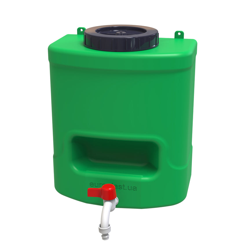 Rezervor PE GARDEN PARK cu robinet 15 L (verde) (SP15-424)