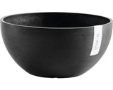 Ghiveci Ecopots Brussels Plastic Ø 35 Cm H 16, 5 Cm Gri Inchis