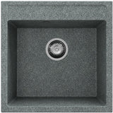 Chiuveta patrata pentru bucatarie ,o cuva , 51x51x21cm,Granixit , culoare Gri Slate