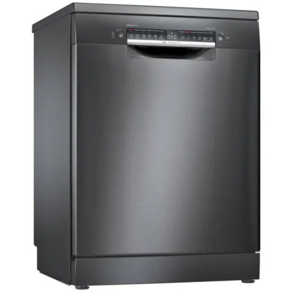 Masina de spalat vase Bosch SMS4HCC48E, 14 seturi, 6 programe, 4 functii speciale, 60 cm, Clasa D,black inox