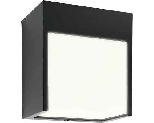 Aplica In Jos Balimo 12w 560 Lumeni, Pentru Exterior Ip54, Negru Mat