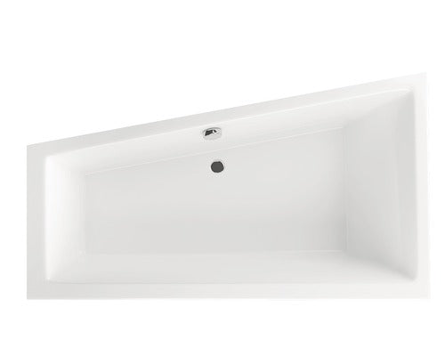 Cada de Baie Asimetrica pe Colt Radaway Palea,160x95x45 cm, Colt Stanga, Acril, Alb, WA1-47-160x095L