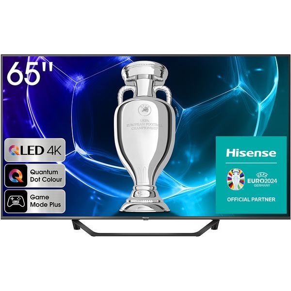 Televizor QLED Smart HISENSE 65A7KQ, Ultra HD 4K, HDR, 164cm, Clasa G, Negru