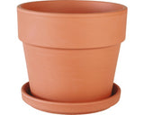Set Ghiveci Si Farfurie Spang Calima Ø 28 Cm H 25 Cm Teracota
