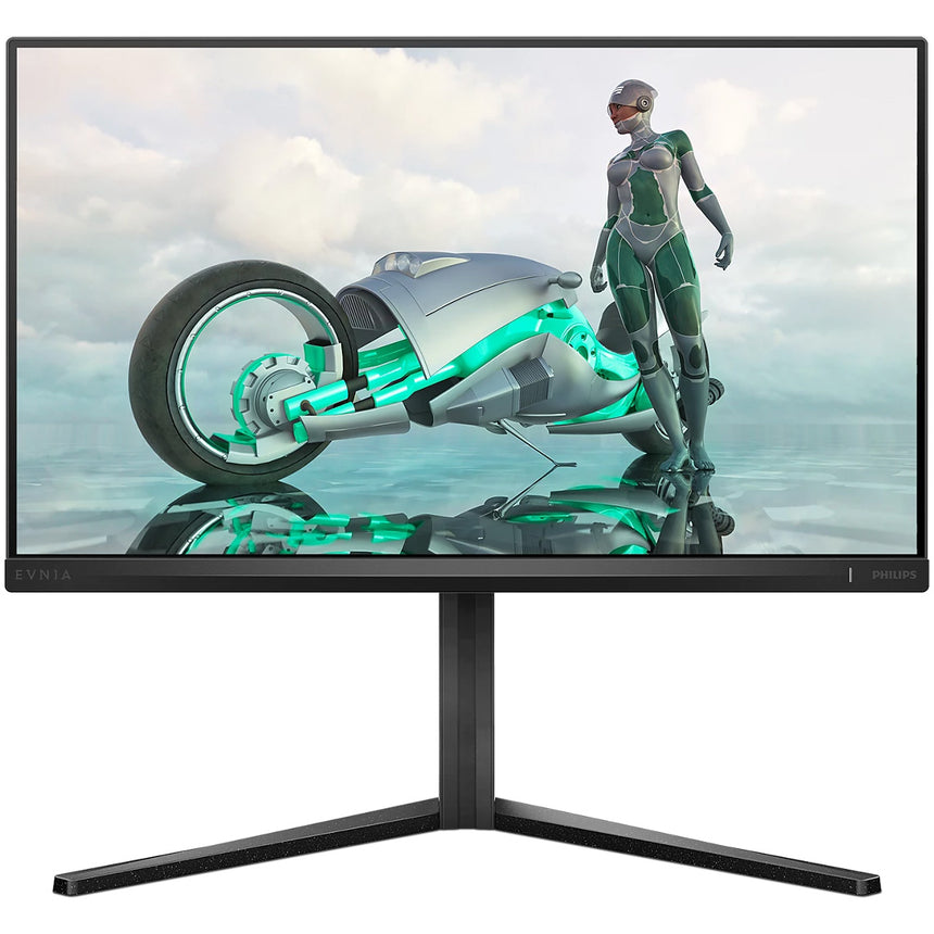 Monitor Gaming LED IPS Philips Evnia 23.8", Full HD (1920x1080), 180Hz, 1ms (0.5ms Smart MBR), HDR10, FlickerFree, Boxe 2W x 2, HDMI, Display Port, Pivot, VESA, negru